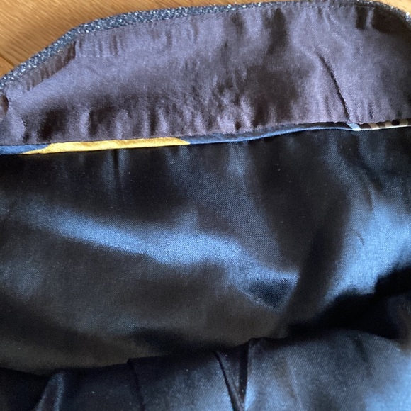 Brown Toned Knitted Pencil Skirt with Pleather detailing - Picture 5 of 6